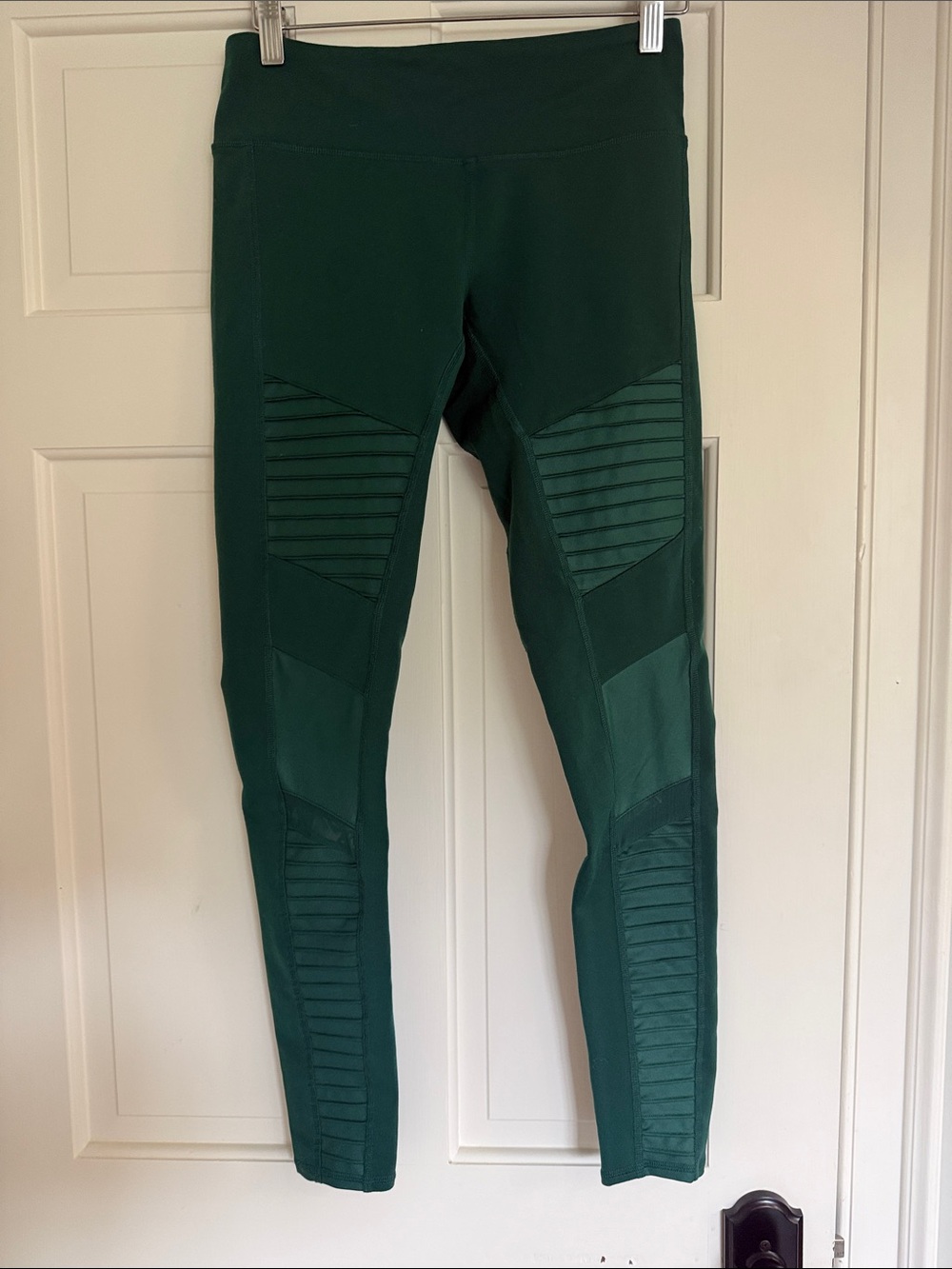 Alo Moto Full-Length Leggings - Deep Green